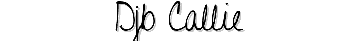 DJB Callie font